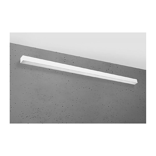 Luminaire Center Suspension Pinne Aluminium blanc 1 ampoule 150cm