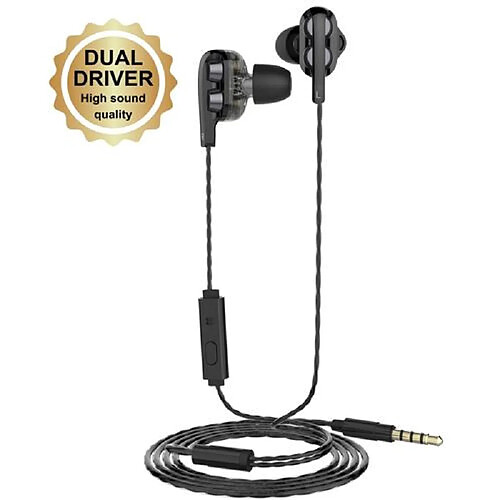 Ecouteurs intra auriculaires Muvit M1I+ Noir