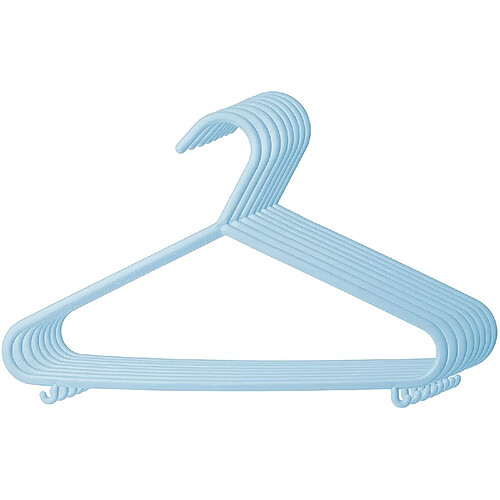 cintres BIECO bébé Enfants cintres pour bébés Cintre cintres en Plastique pour la Longueur du Meuble de Rangement de Garde-Robe 29,5 cm, 8 pièces, Tendance Bleu, Bleu, étroit, ArtN 04014155