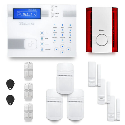 Tike Securite Alarme maison sans fil SHBi28 GSM/IP avec option GSM incluse