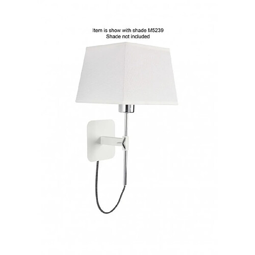 Luminaire Center Lampe avec abat jour Habana blanc 1 ampoule 26-32cm