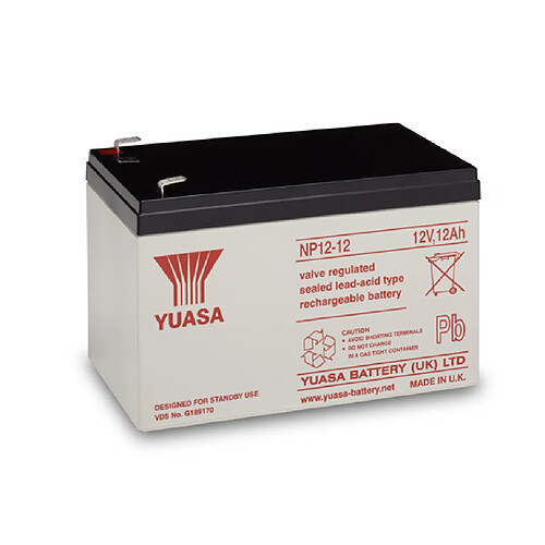 batterie étanche au plomb - 12 volts - 12 ah - yuasa np12-12fr