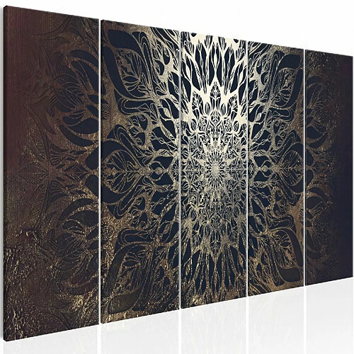 Paris Prix Tableau Imprimé 5 Panneaux Hypnosis Brown Narrow 80 x 200 cm