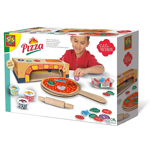 SES Creative- Kit de Jeu Four à Pizza, 18016