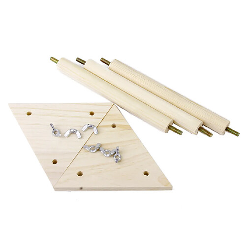 Jouet Cage Support Base En Bois