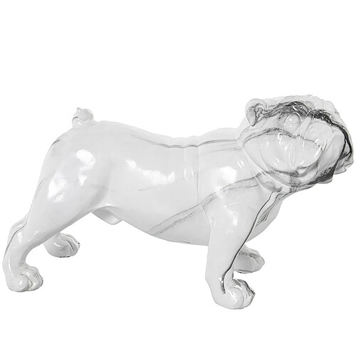 Figurine Décorative Alexandra House Living Plastique Chien 25 x 21 x 43 cm Marbre