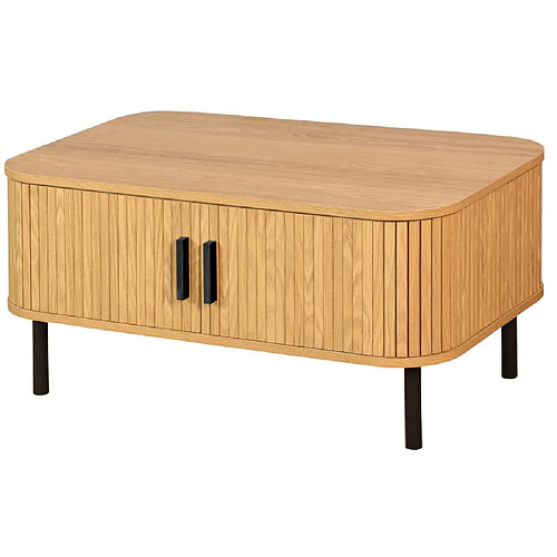 Aubry Gaspard Table basse porte coulissante Kyoto.