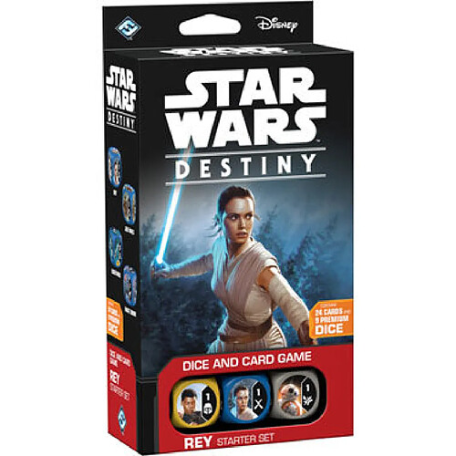 Fantasy flight Games Jeux de société - Star Wars Destiny jeu de cartes et cubes Rey Starter *ANGLAIS*