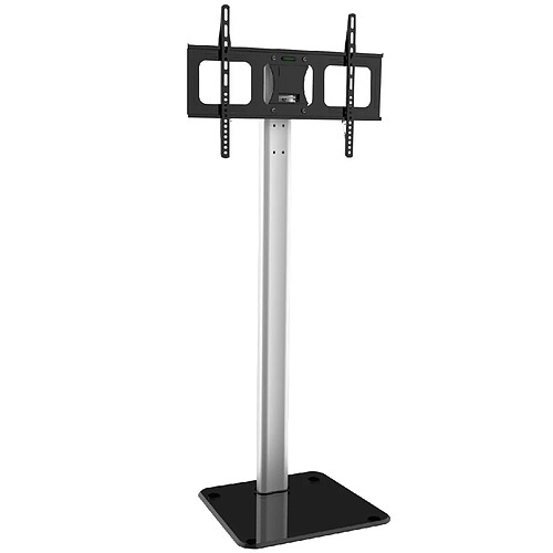 Techly ICA-TR11 Socle d'écrans Plats Pupitre à roulettes pour Panneau Plat Noir, Argent 177,8 cm (70``) - Socles d'écrans Plats (TV, 50 kg, 81,3 cm (32``), 177,8 cm (70``), 50 x 50 mm, 600 x 400 mm)