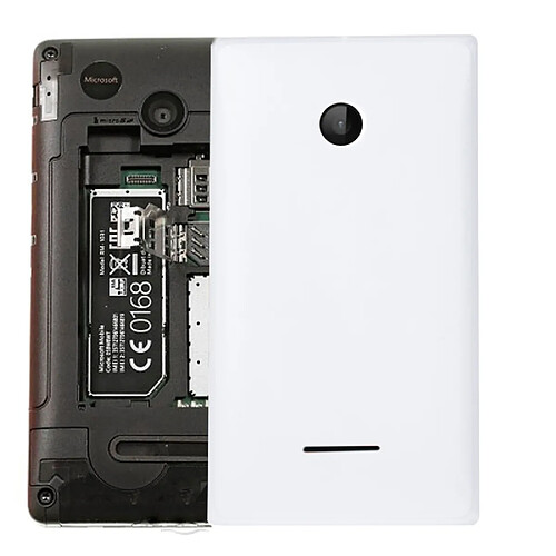 Wewoo Coque arrière blanc pour Microsoft Lumia 532 Couverture arrière de batterie couleur unie