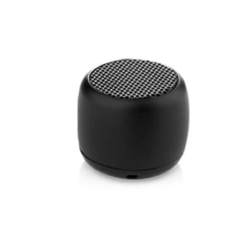 Chrono Mini haut-parleur portable Haut-parleur sans fil Bluetooth, avec microphone, coque en métal robuste, lumière LED, 5 heures de lecture, peut être associé à un son surround stéréo(Noir)