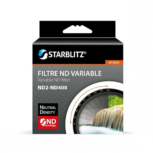 STARBLITZ Filtre densité neutre variable ND2-ND400 82mm