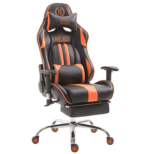 Non Chaise de bureau Racing Limit V2 en cuir artificiel avec repose-pieds