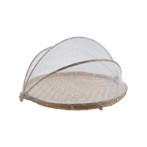 Aubry Gaspard Plateau rond avec cloche filet 40 cm.