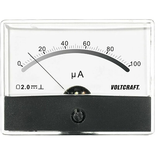 Voltcraft Indicateur de tension du courant coutinu AM-86X65/100µA/DC 100µA VOLCRAFT