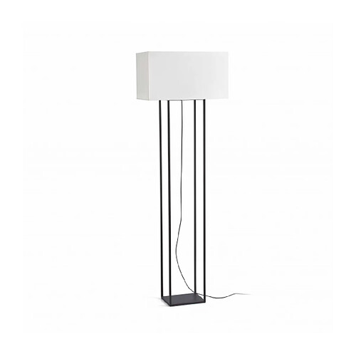 faro Lampadaire marron Vesper 2 ampoules