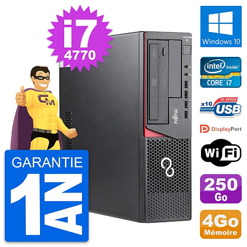 PC Fujitsu Esprimo E720 DT Intel i7-4770 RAM 4Go Disque 250Go Windows 10 Wifi · Occasion