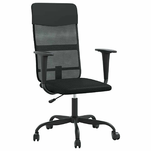 Maison Chic Chaise Gaming | Chaise de bureau Ergonomique Fauteuil réglable en hauteur noir -GKD50616