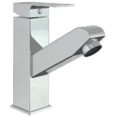 Helloshop26 Robinet de lavabo rétractable de salle de bain mitigeur de lavabo mitigeur de salle de bain finition maison intérieur 17,2 cm chromée 02_0003525