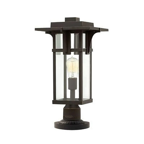 Elstead Lighting 1 ampoule extérieure sur piédestal bronze huilé IP44, E27