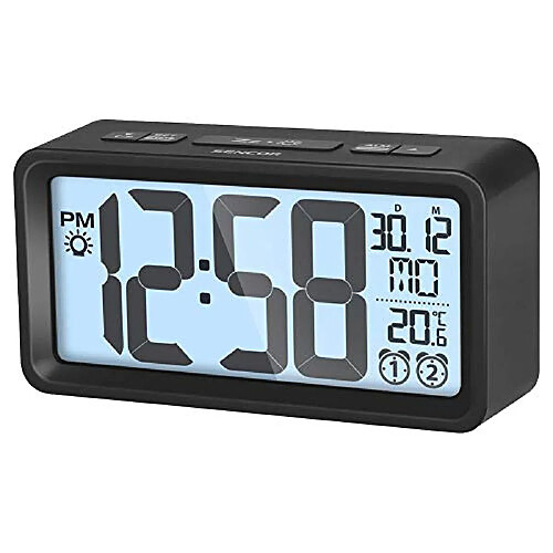 SENCOR SDC 2800 B Réveil avec thermomètre Horloge numérique Noir