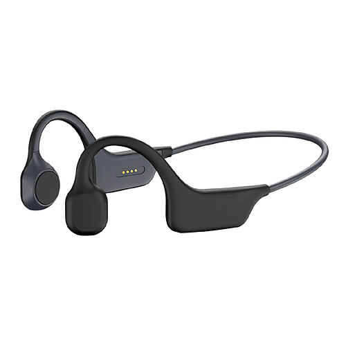 Universal Étanche Bluetooth 5.0 Casque sans fil Casque à conduction osseuse Casque de sport extérieur avec microphone | Casque Bluetooth (noir)