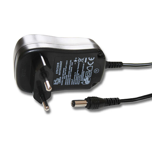 vhbw 220 V Chargeur, Alimentation, Câble avec connecteur rond pour AVM Fritz!Box 7141, 7170, 7240, 7270, 7 7320, 7330, 7360, 7570