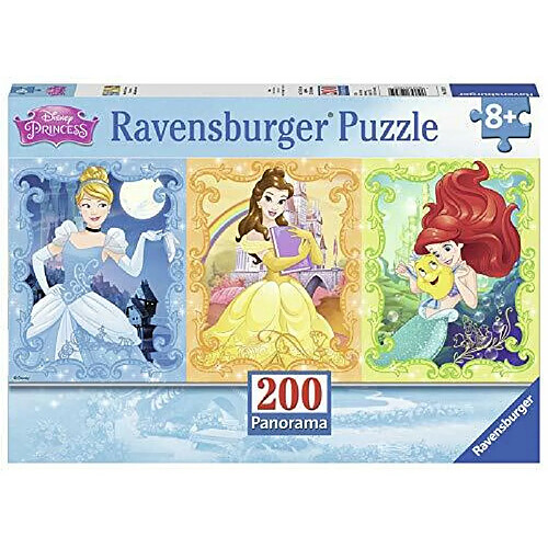 Ravensburger Beautiful Disney Princesses Panorama Puzzle 200 piAces pour enfants A chaque piAce est unique, les piAces semboAtent parfaitement, 12825