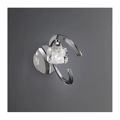 Luminaire Center Applique murale Ice avec interrupteur 1 Ampoule G9 ECO, chrome poli