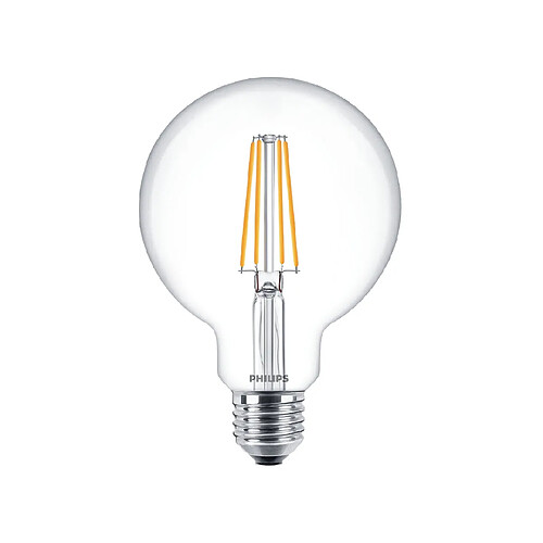 ampoule à led - philips classic - e27 - 7w - 2000k - g93 - philips 742457