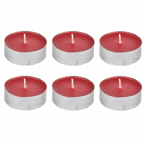 Paris Prix Lot de 6 Bougies Chauffe-Plat Essentiel 5,5cm Fruits Rouges