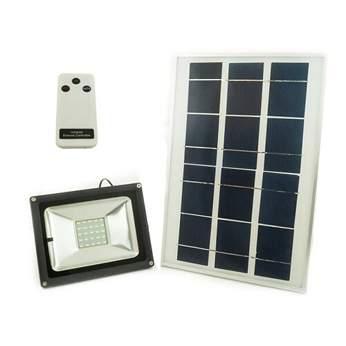 Tradex À LEDS SOLAIRE AVEC PANNEAU PHOTOVOLTAÏQUE CRÉPUSCULAIRE + TÉLÉCOMMANDE W