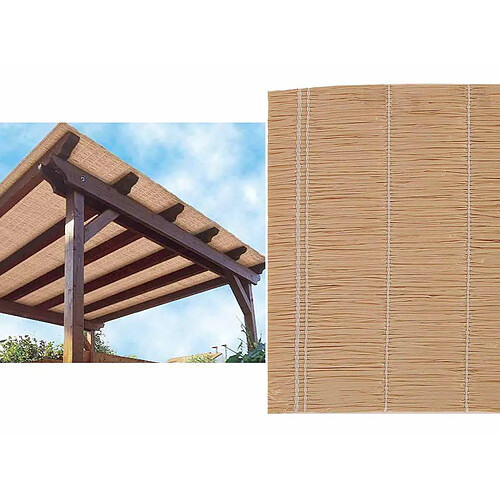 Brise vue Multipaille 300 x H 90 cm Café - Jardiline