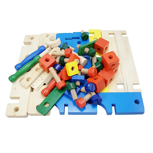 Jouets de construction en bois pour écrous