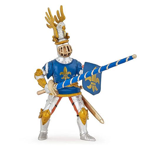 Papo Blue Fleur De LYS Chevalier Figurine Multicolore