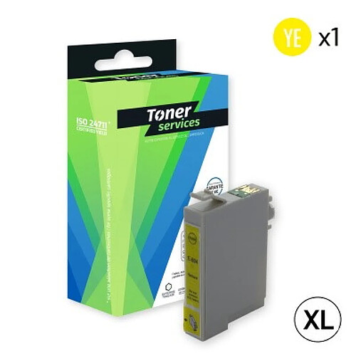 TONER SERVICES Compatible Epson Colibri Cartouche Jaune C13T08044010 (T0804)