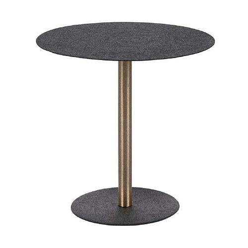 LEITMOTIV Table d'appoint en métal Dex 50 cm noir.