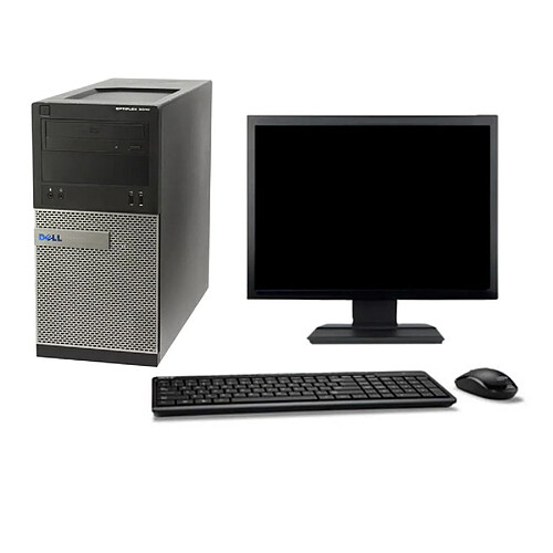 PC Dell 3010 MT Ecran 22" i5-3470 RAM 16Go Disque Dur 1To HDMI Windows 10 Wifi · Occasion