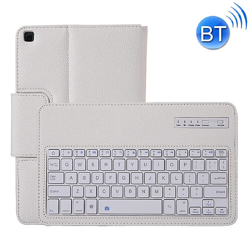 Wewoo SA510 Clavier Bluetooth détachable + Housse de protection en cuir PU texturé litchi avec support pour Galaxy Tab A 10.1 2019 T510 / T515 Blanc