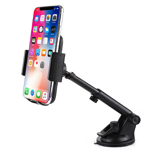 Wewoo Support de téléphone portable pour pare-brise avec voiture à ventouse noir