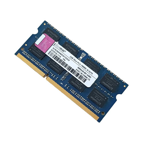 Barrette Mémoire 2Go RAM DDR3 Kingston ACR256X64D3S1333C9 SO-DIMM 2Go PC3-10600S 2Rx8 · Reconditionné