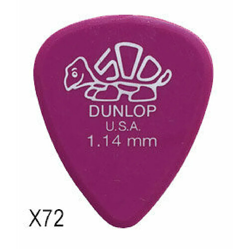 41R114 Delrin très dur 1.14mm Sachet de 72 Dunlop