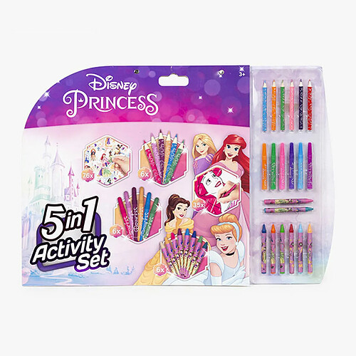 Princesses Disney Boîte d’Activités pour coloriage Disney Princess 5 en 1