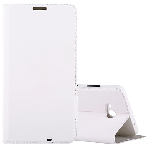 Wewoo Coque arrière blanc pour Microsoft Lumia 640 Horizontal Flip étui en cuir avec fente carte + couverture arrière