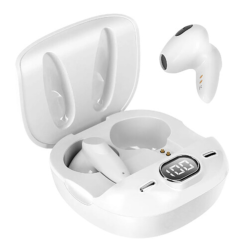 Écouteurs Bluetooth LinQ Blanc, Kit main libre Commandes Tactiles