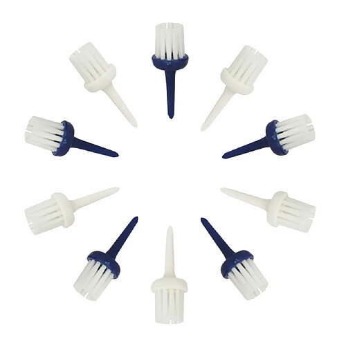 Paquet De 10pcs Tees De Golf Brosse Formation De Conducteur 52mm Aides De Golfeur Outils Fournitures