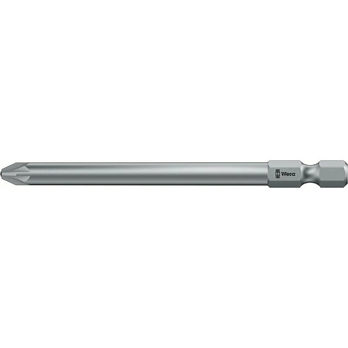 Wera PZ - Tieflochbit - 89 mm 05 060035 001 Kreuzschlitz-PZ Bit PZ 2 6,3 mm (1/4``) Länge:89 mm (05 060035 001)