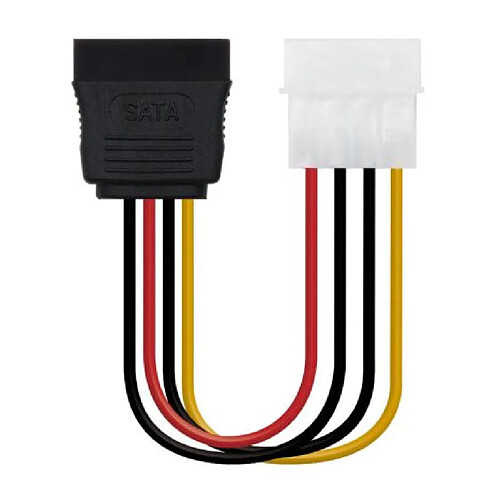 ? Câble d'alimentation Sata Molex 4 broches/M vers Sata/H - 0,16 M