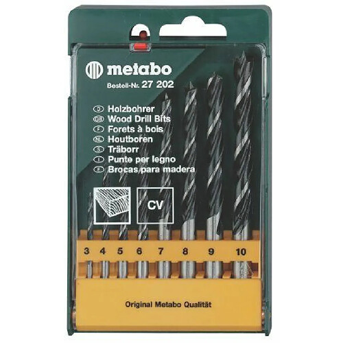 Metabo Coffret de 8 mèches à bois (Import Allemagne)