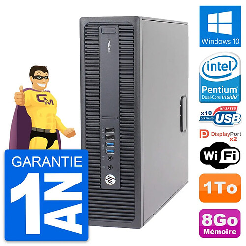 PC HP ProDesk 600 G2 SFF Intel G4400 RAM 8Go Disque Dur 1To Windows 10 Wifi · Occasion